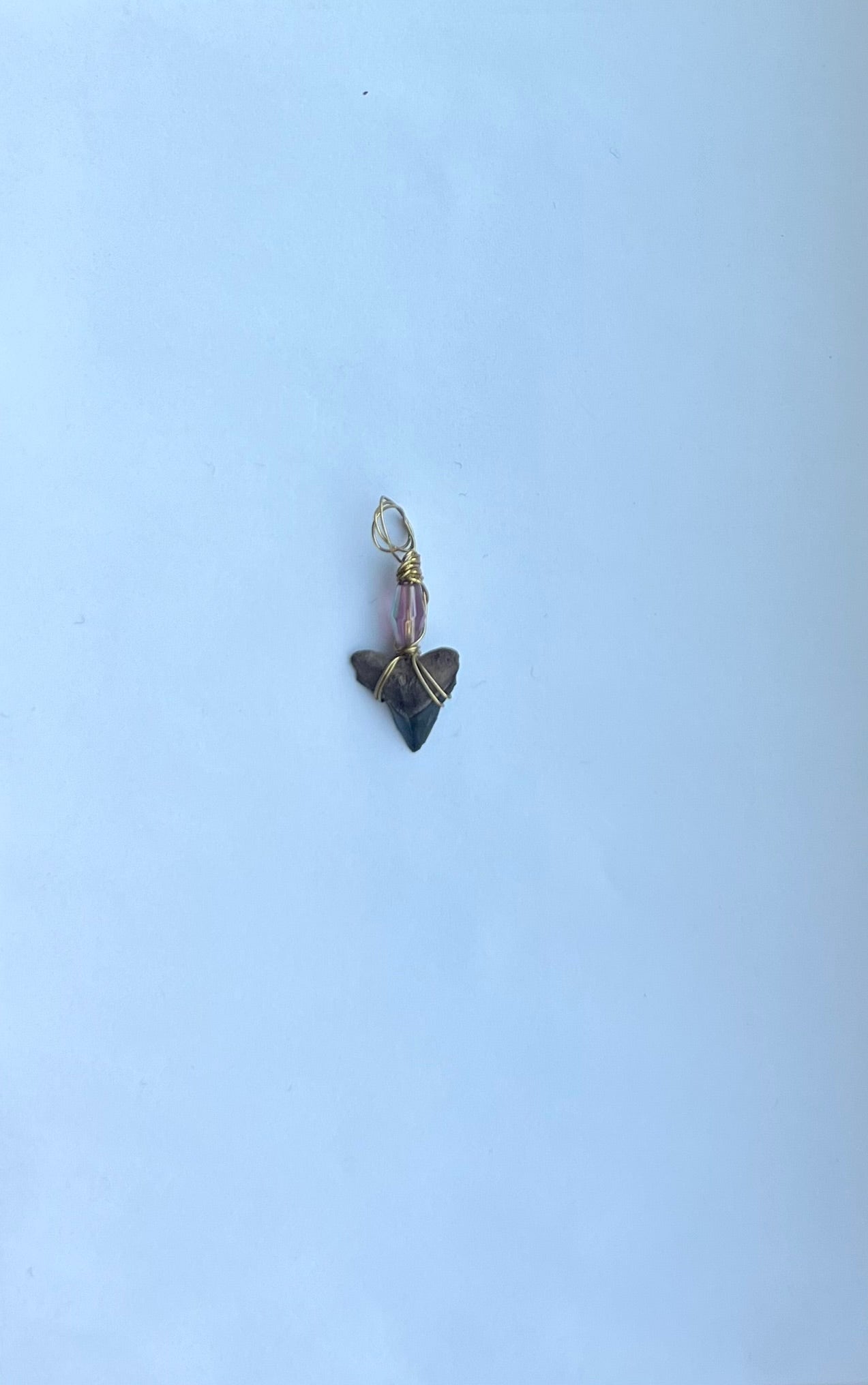 Beaded Shark Tooth Pendant